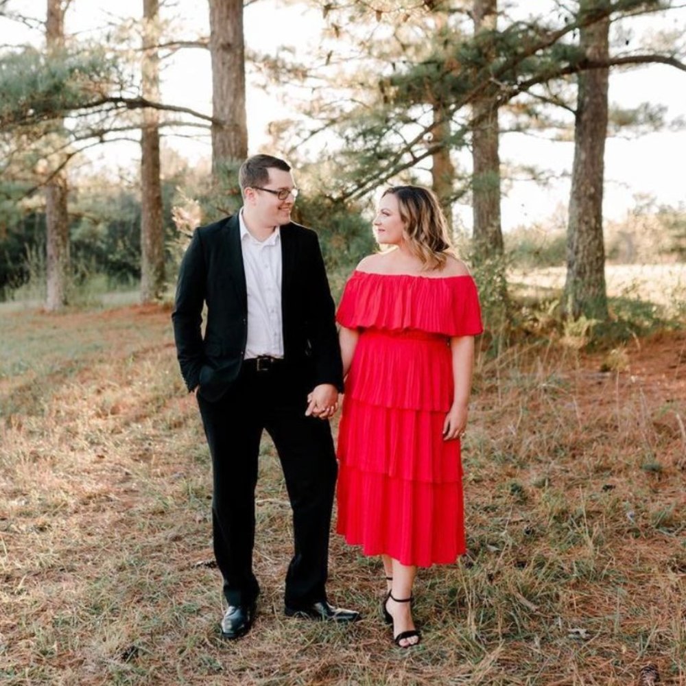 SHEIN - Bardot Pleated Layered Dress, Black and Red Available, Size 2X $10